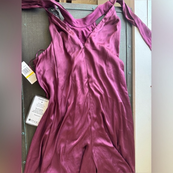 NWT MSK Purple Halter Jumpsuit, Size Medium - Picture 7 of 9